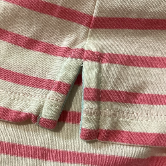 Boden Kathleen Jersey Stripe Broderie Collar Top - Picture 9 of 11